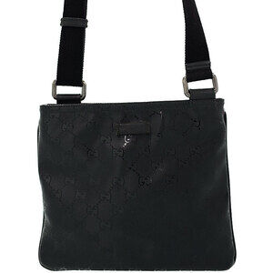 Gucci GG Imprime coated canvas messenger Crossbody bag Black